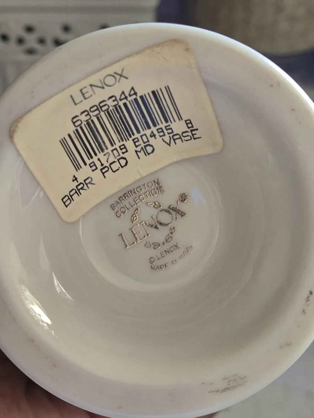 Vintage Lenox Barrington Collection Pierced Flower Vase